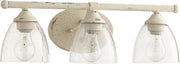 Quorum - 5150-3-70 - Three Light Vanity - Brooks - Persian White|Clear Seeded