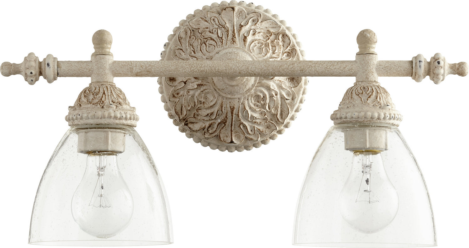 Quorum - 5257-2-70 - Two Light Vanity - 5257 Vanities - Persian White|Clear Seeded
