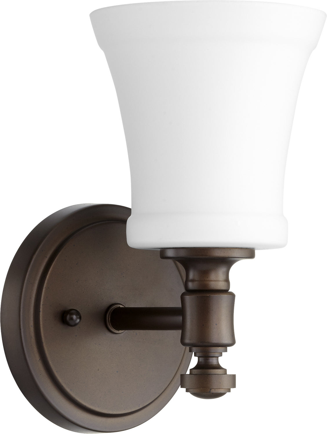 Quorum - 5422-1-186 - One Light Wall Mount - Rossington - Oiled Bronze|Satin Opal
