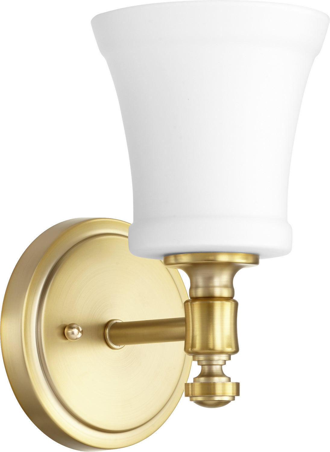 Quorum - 5422-1-80 - One Light Wall Mount - Rossington - Aged Brass|Satin Opal