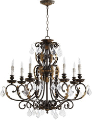 Quorum - 6157-8-44 - Eight Light Chandelier - Rio Salado - Toasted Sienna|Mystic Silver
