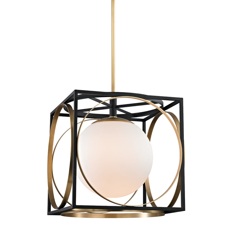Hudson Valley - 5818-AGB - One Light Pendant - Wadsworth - Aged Brass