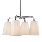 Hudson Valley - 6064-PN - Four Light Chandelier - Malden - Polished Nickel