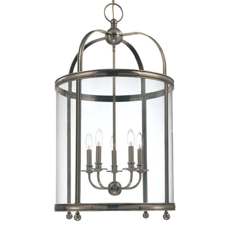 Hudson Valley - 7820-HN - Five Light Pendant - Larchmont - Historic Nickel