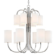 Hudson Valley - 9112-PN - 12 Light Chandelier - Junius - Polished Nickel