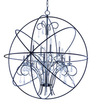 Maxim - 25147ARPN - 12 Light Pendant - Orbit - Anthracite / Polished Nickel