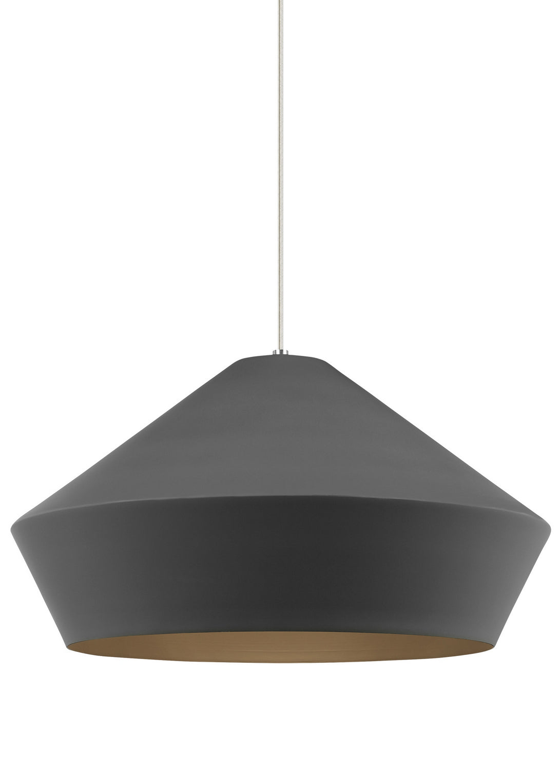 Visual Comfort Modern - 700TDBMLGPYS - One Light Pendant - Brummel - Satin Nickel