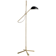 Visual Comfort Signature - ARN 1501HAB-BLK - One Light Floor Lamp - Graphic - Hand-Rubbed Antique Brass