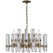 Visual Comfort Signature - ARN 5125HAB-CG - 18 Light Chandelier - Bonnington - Hand-Rubbed Antique Brass