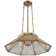 Ralph Lauren - RL 5064NB-AM - Eight Light Chandelier - Rivington - Natural Brass