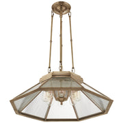 Ralph Lauren - RL 5064NB-CG - Eight Light Chandelier - Rivington - Natural Brass