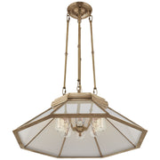 Ralph Lauren - RL 5064NB-WG - Eight Light Chandelier - Rivington - Natural Brass