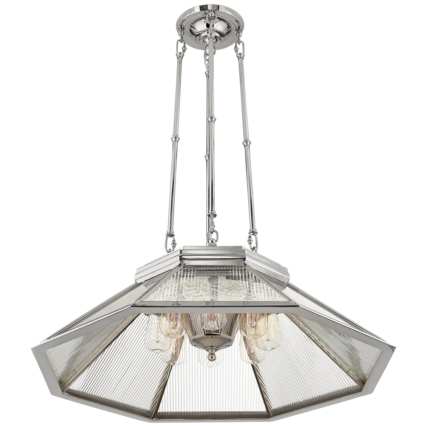 Ralph Lauren - RL 5064PN-CG - Eight Light Chandelier - Rivington - Polished Nickel