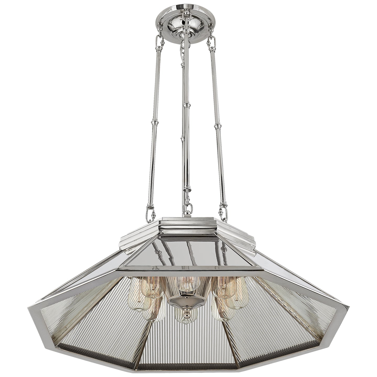 Ralph Lauren - RL 5064PN-MG - Eight Light Chandelier - Rivington - Polished Nickel