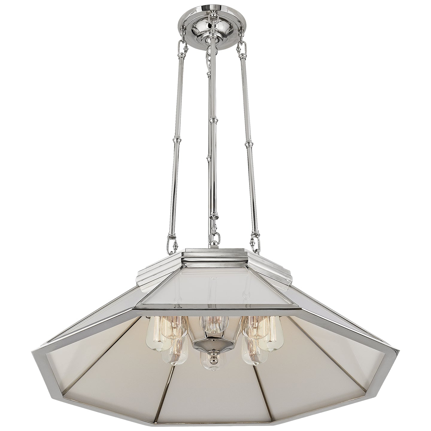 Ralph Lauren - RL 5064PN-WG - Eight Light Chandelier - Rivington - Polished Nickel