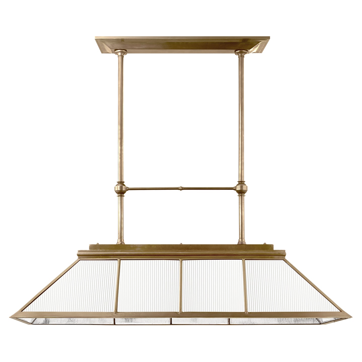Ralph Lauren - RL 5067NB-CG - Seven Light Billiard Chandelier - Rivington - Natural Brass