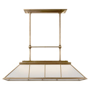 Ralph Lauren - RL 5067NB-WG - Seven Light Billiard Chandelier - Rivington - Natural Brass