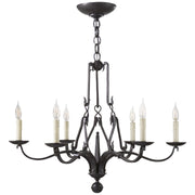 Ralph Lauren - RL 5728AI - Six Light Chandelier - Allegra - Aged Iron
