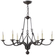 Ralph Lauren - RL 5729AI - Six Light Chandelier - Allegra - Aged Iron