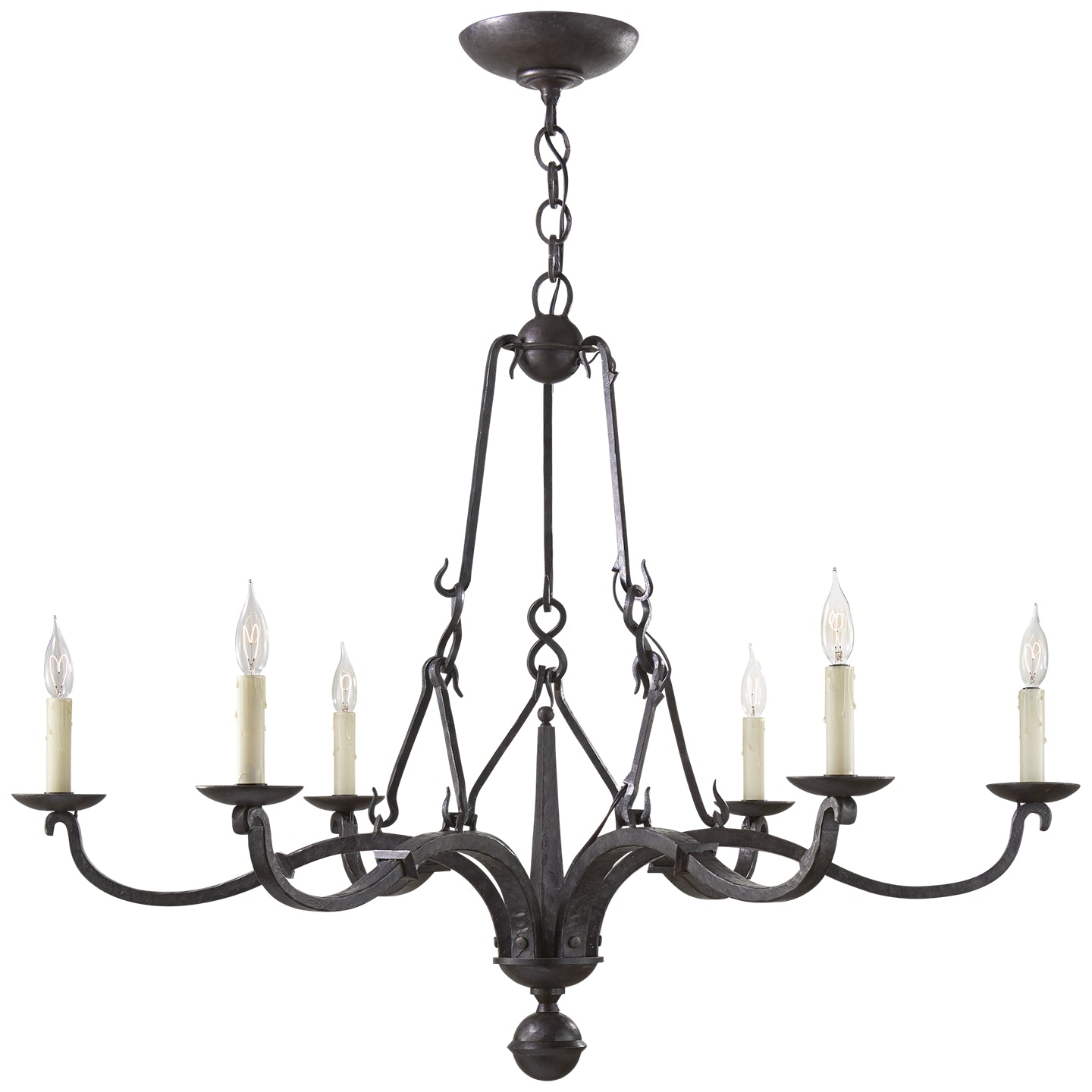 Ralph Lauren - RL 5729AI - Six Light Chandelier - Allegra - Aged Iron