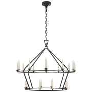 Visual Comfort Signature - CHC 5179AI - 20 Light Chandelier - Darlana Ring - Aged Iron