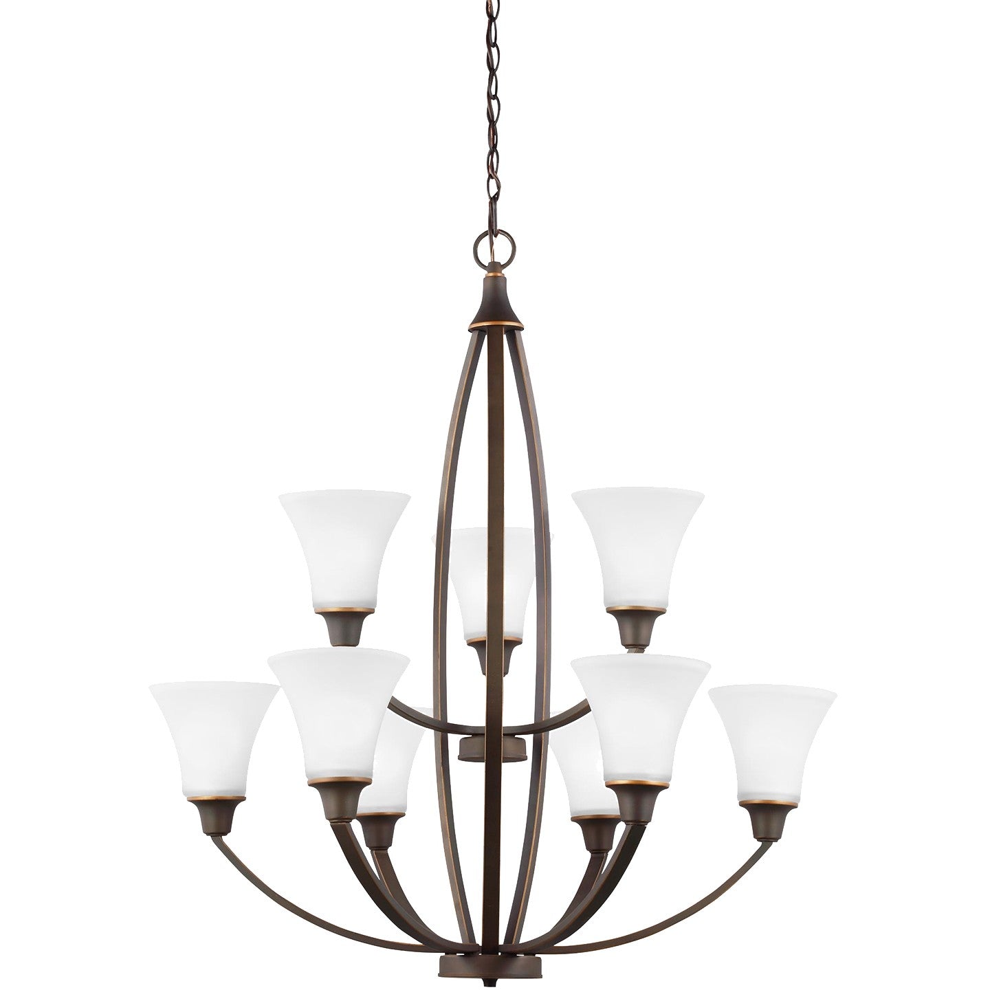 Generation Lighting - 3113209EN3-715 - Nine Light Chandelier - Metcalf - Autumn Bronze