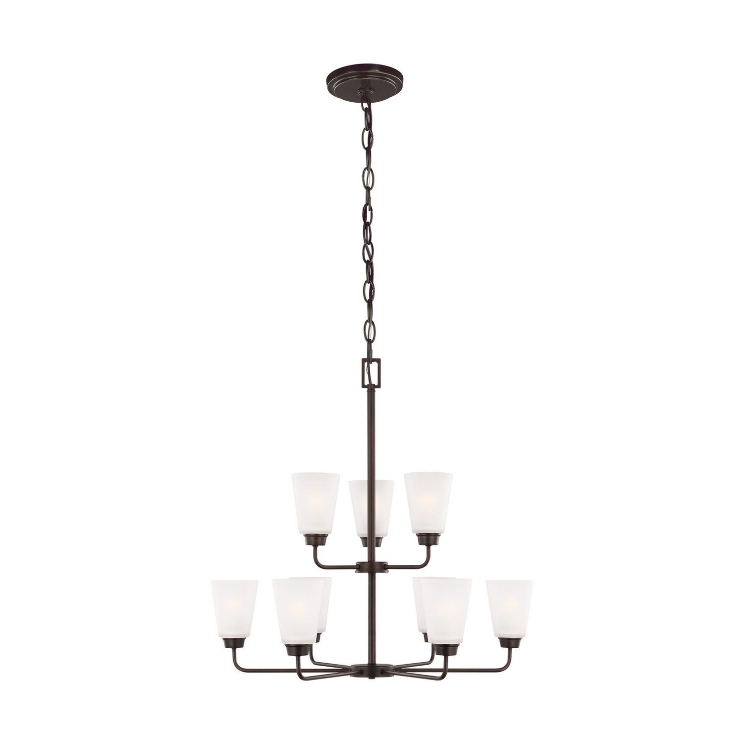 Generation Lighting - 3115209-710 - Nine Light Chandelier - Kerrville - Bronze