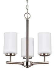 Generation Lighting - 31160-962 - Three Light Chandelier - Oslo - Brushed Nickel