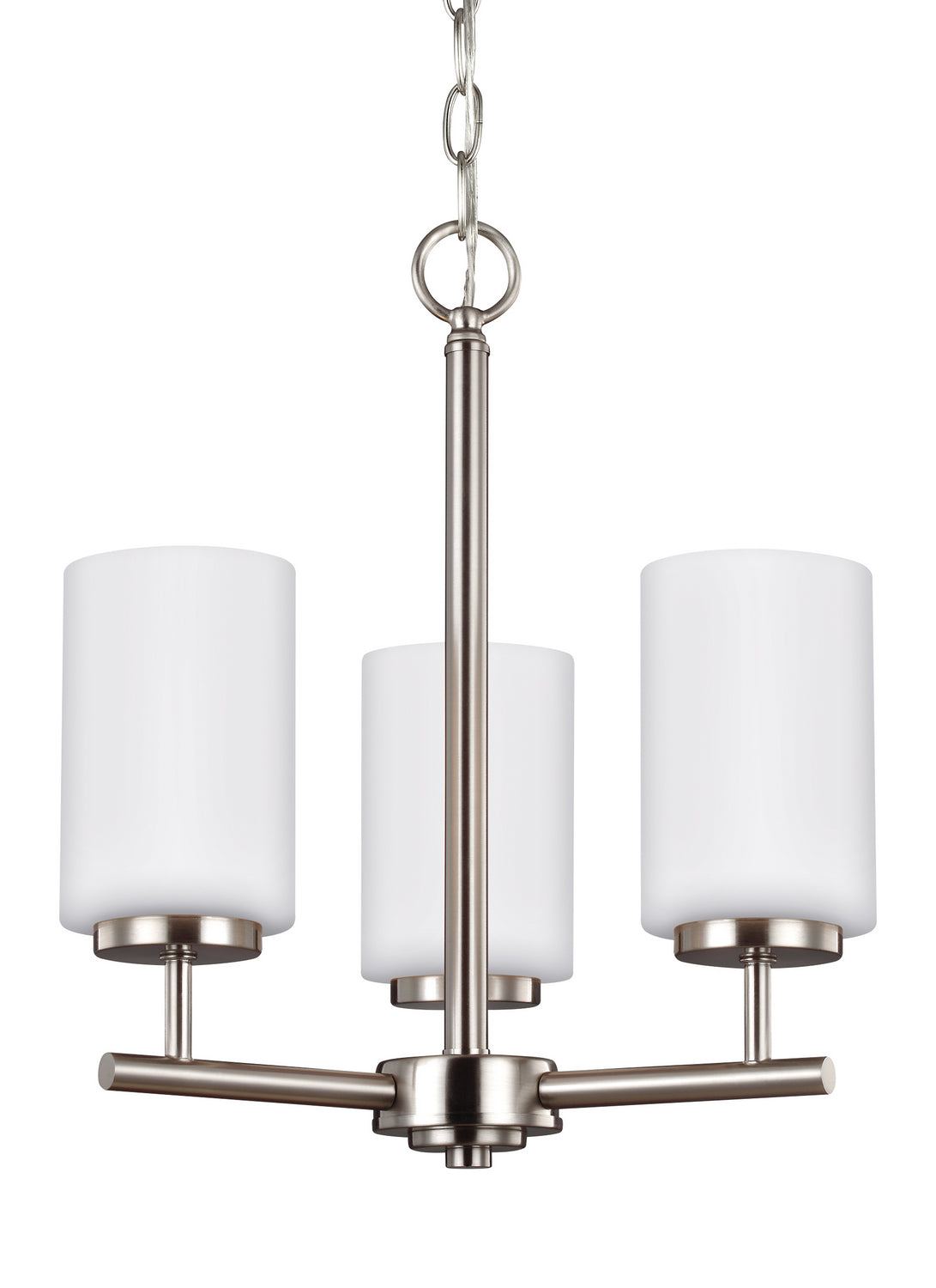 Generation Lighting - 31160-962 - Three Light Chandelier - Oslo - Brushed Nickel