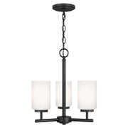 Generation Lighting - 31160EN3-112 - Three Light Chandelier - Oslo - Midnight Black