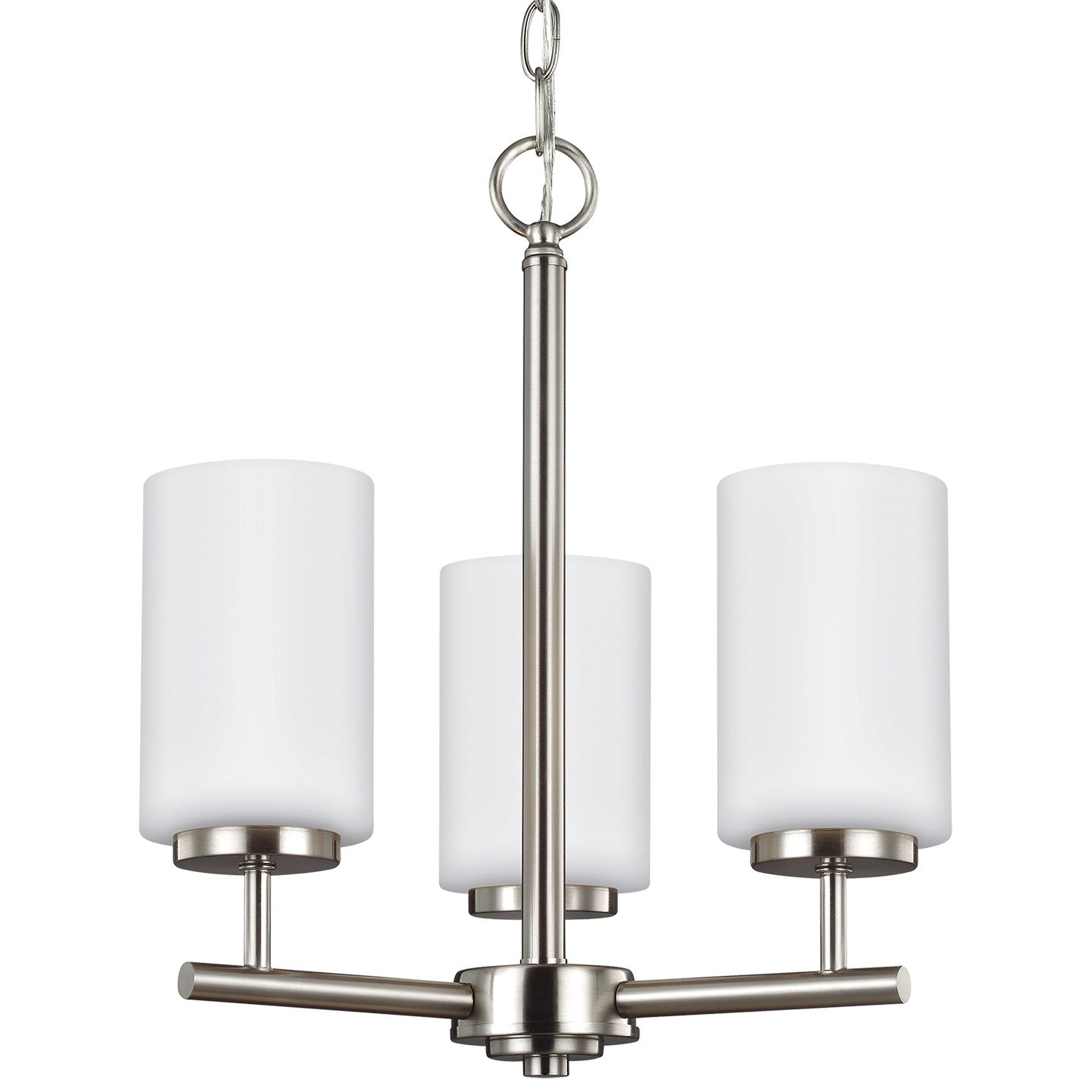 Generation Lighting - 31160EN3-962 - Three Light Chandelier - Oslo - Brushed Nickel