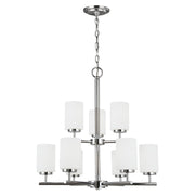 Generation Lighting - 31162EN3-05 - Nine Light Chandelier - Oslo - Chrome