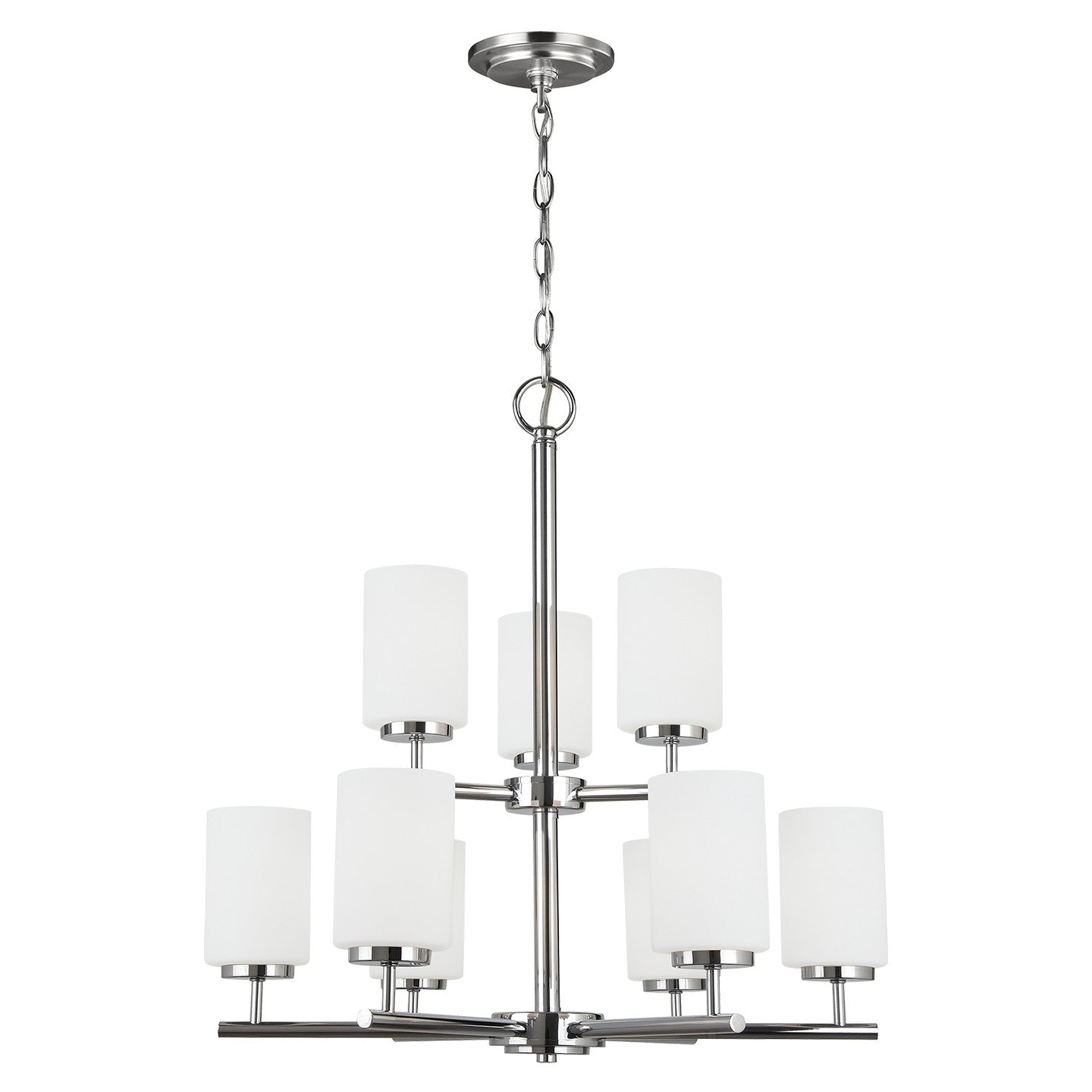 Generation Lighting - 31162EN3-05 - Nine Light Chandelier - Oslo - Chrome
