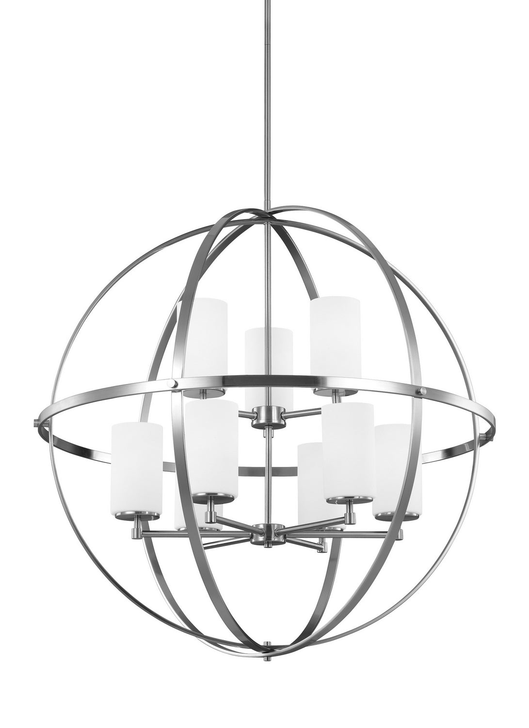 Generation Lighting - 3124609EN3-962 - Nine Light Chandelier - Alturas - Brushed Nickel
