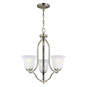Generation Lighting - 3139003EN3-962 - Three Light Chandelier - Emmons - Brushed Nickel