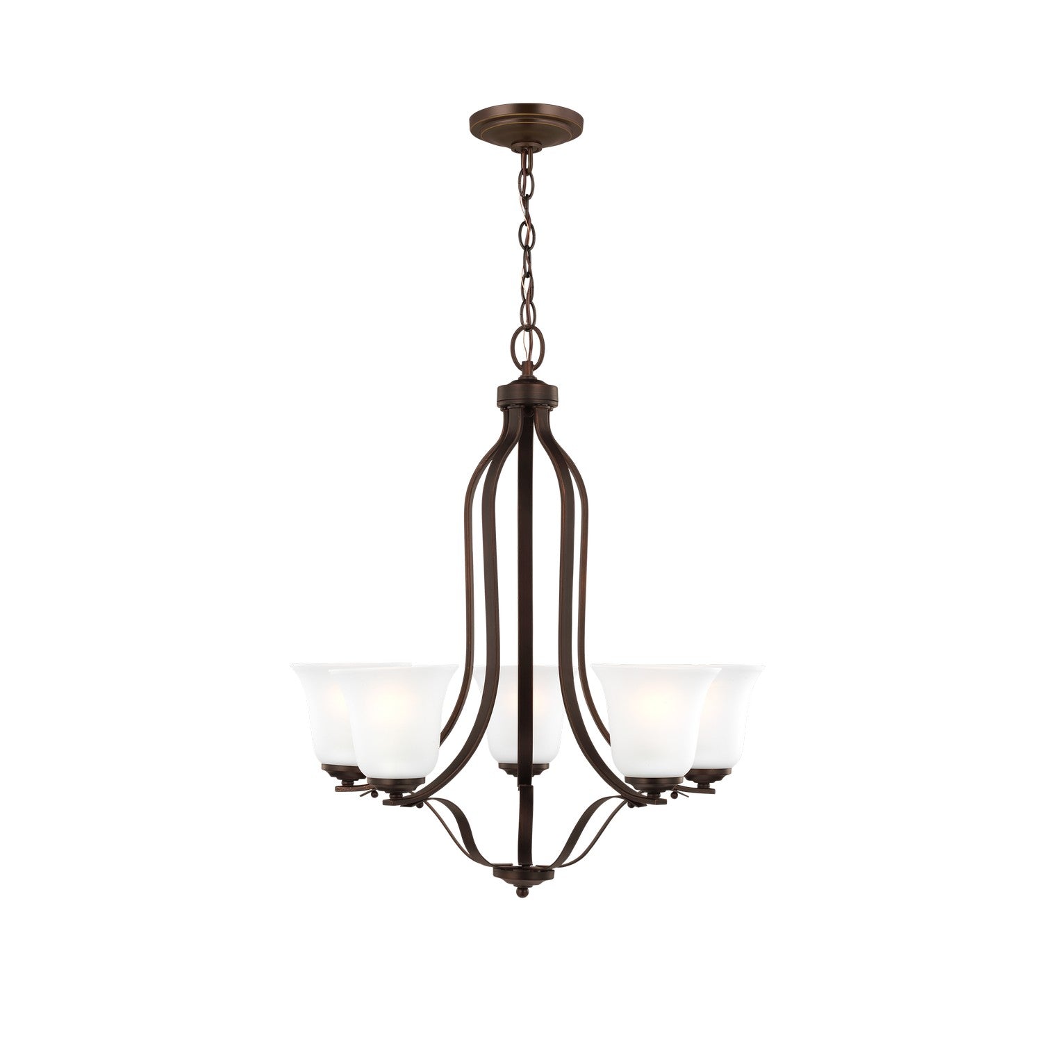 Generation Lighting - 3139005-710 - Five Light Chandelier - Emmons - Bronze