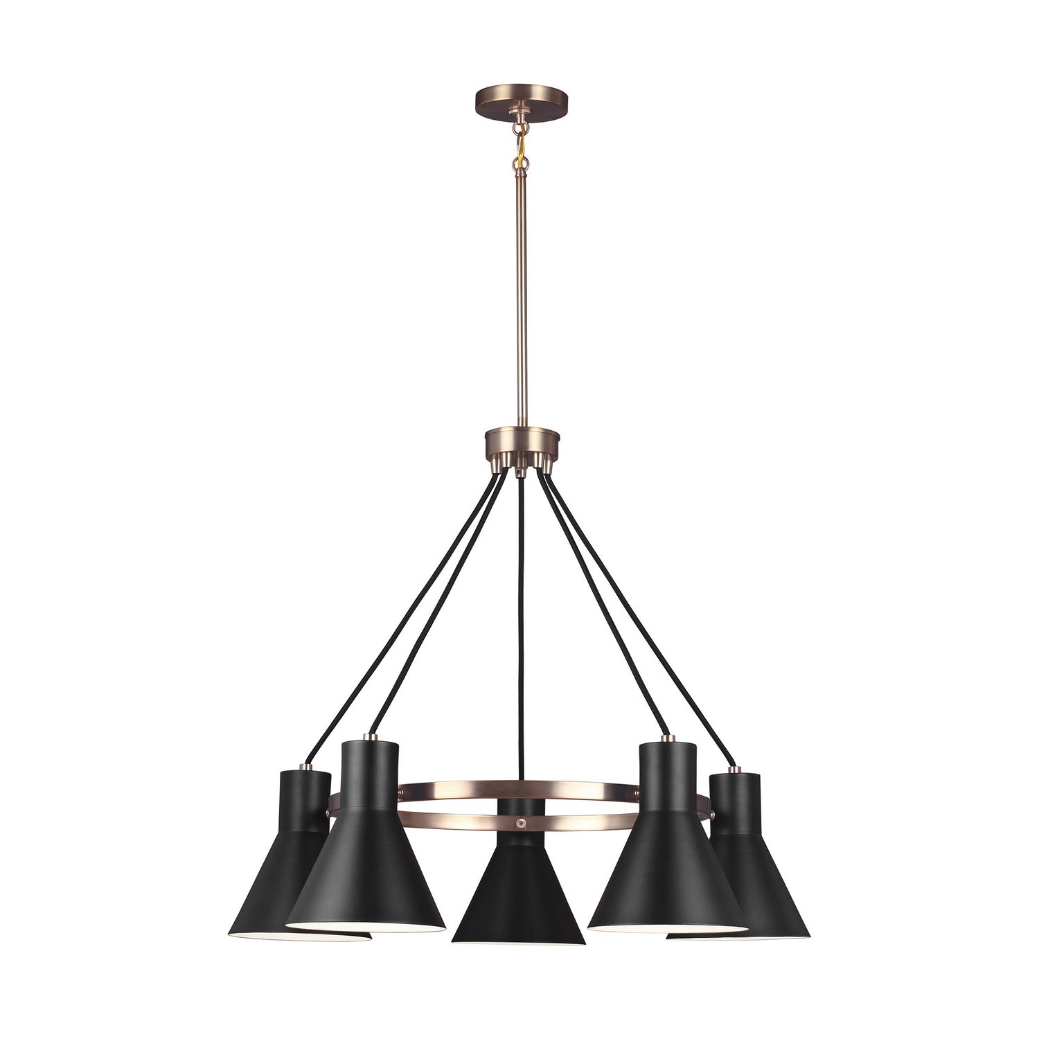 Generation Lighting - 3141305-848 - Five Light Chandelier - Towner - Satin Brass