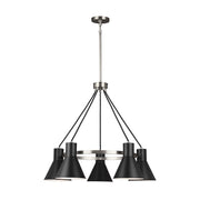 Generation Lighting - 3141305-962 - Five Light Chandelier - Towner - Brushed Nickel
