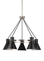 Generation Lighting - 3141305EN3-962 - Five Light Chandelier - Towner - Brushed Nickel