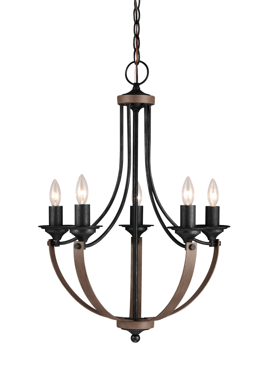 Generation Lighting - 3280405EN-846 - Five Light Chandelier - Corbeille - Stardust