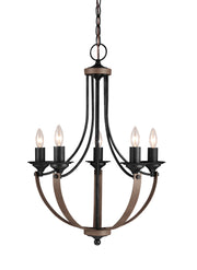Generation Lighting - 3280405EN-846 - Five Light Chandelier - Corbeille - Stardust