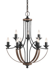 Generation Lighting - 3280409EN-846 - Nine Light Chandelier - Corbeille - Stardust
