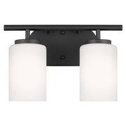 Generation Lighting - 41161EN3-112 - Two Light Wall / Bath - Oslo - Midnight Black