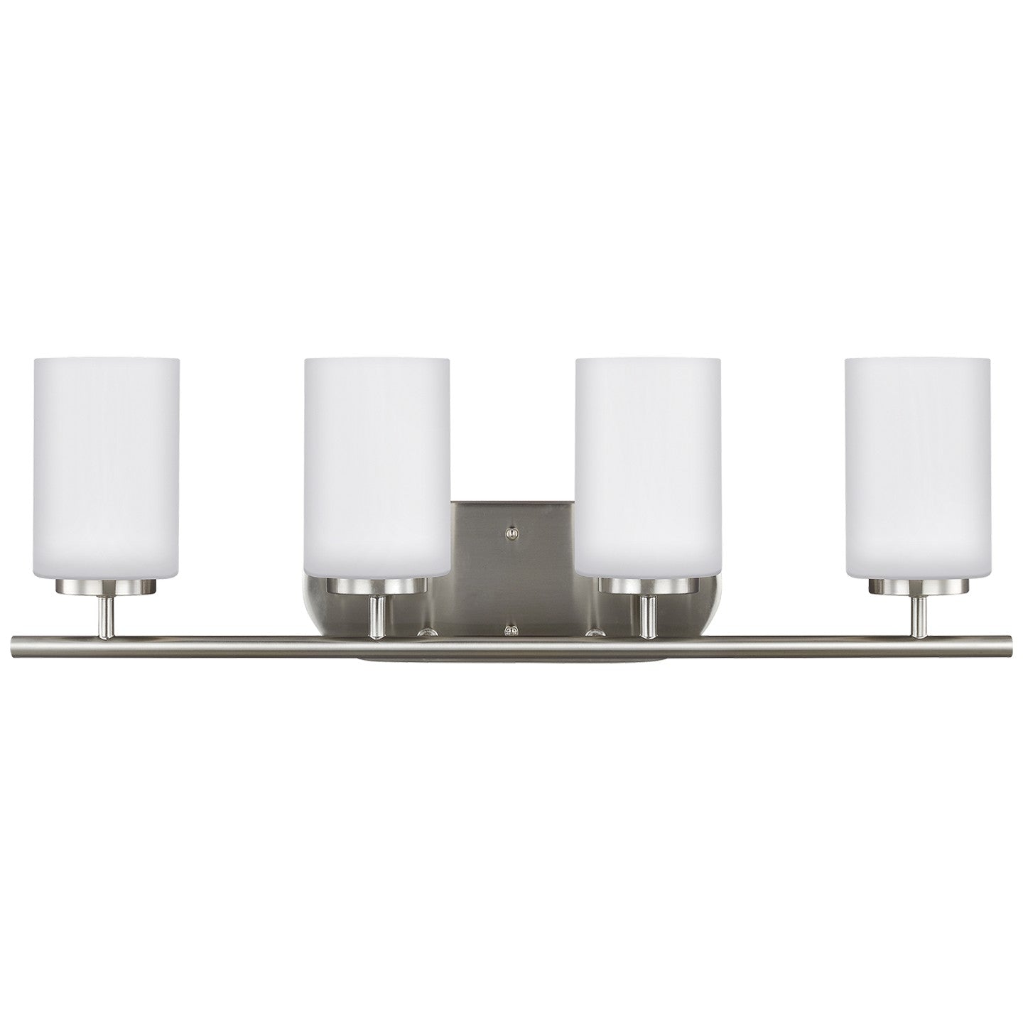 Generation Lighting - 41163EN3-962 - Four Light Wall / Bath - Oslo - Brushed Nickel