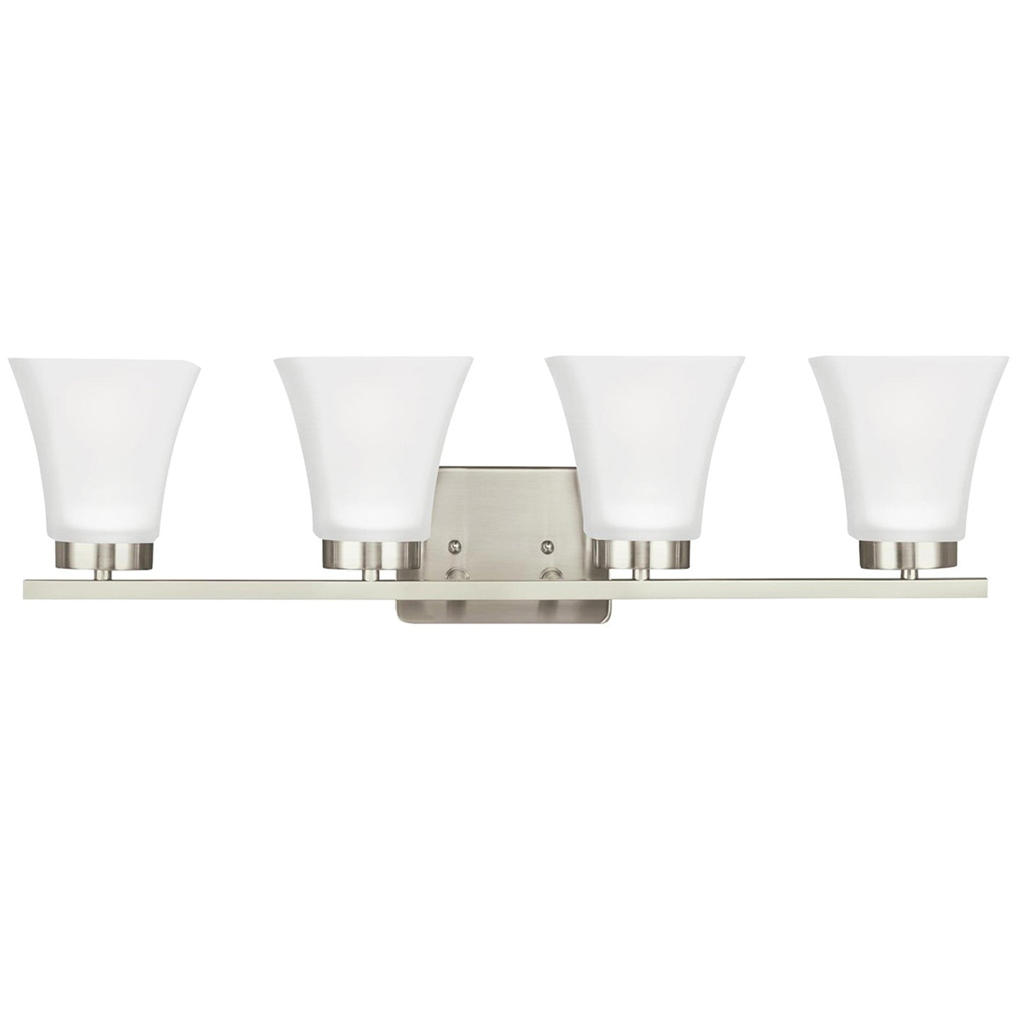 Generation Lighting - 4411604EN3-962 - Four Light Wall / Bath - Bayfield - Brushed Nickel