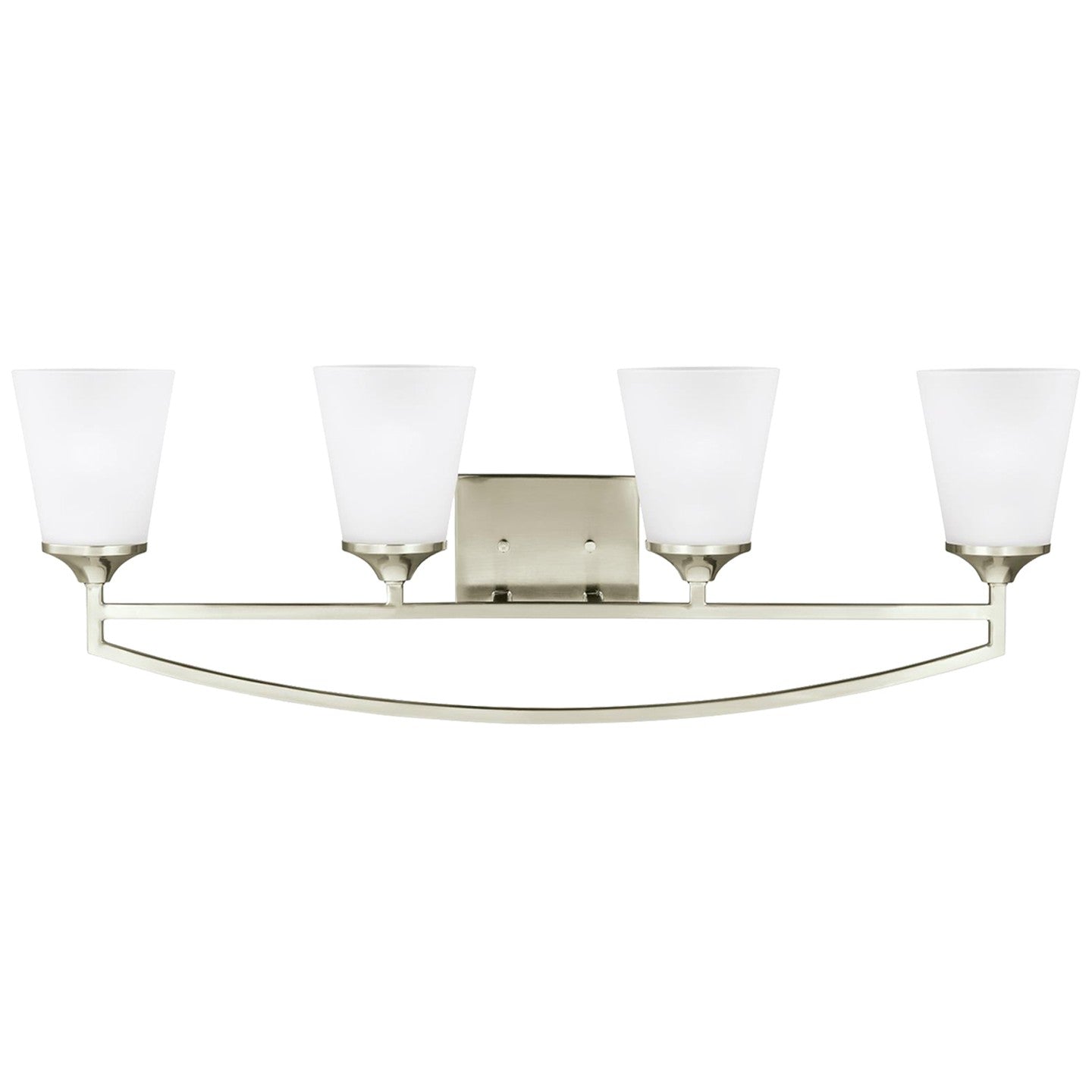 Generation Lighting - 4424504EN3-962 - Four Light Wall / Bath - Hanford - Brushed Nickel