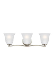 Generation Lighting - 4439003-962 - Three Light Wall / Bath - Emmons - Brushed Nickel