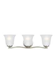 Generation Lighting - 4439003EN3-962 - Three Light Wall / Bath - Emmons - Brushed Nickel