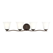 Generation Lighting - 4439004-710 - Four Light Wall/ Bath - Emmons - Bronze