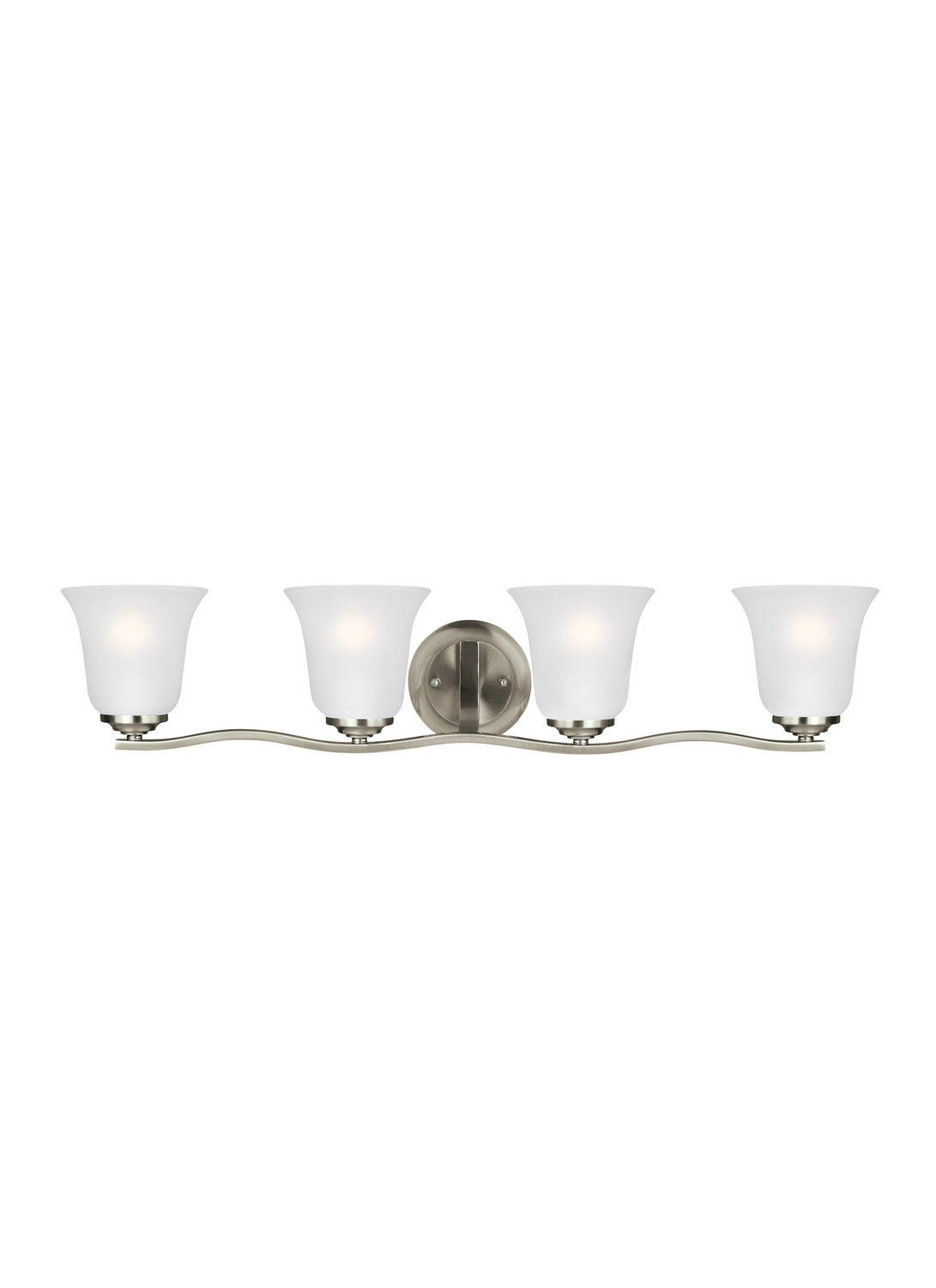 Generation Lighting - 4439004EN3-962 - Four Light Wall / Bath - Emmons - Brushed Nickel